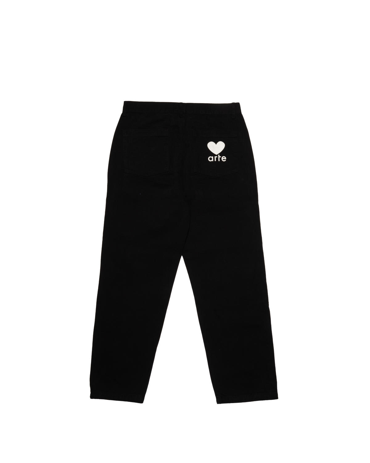 Arte Antwerp Heart Logo Print Pocket Jeans | AW22-205P-BK | AFEW STORE